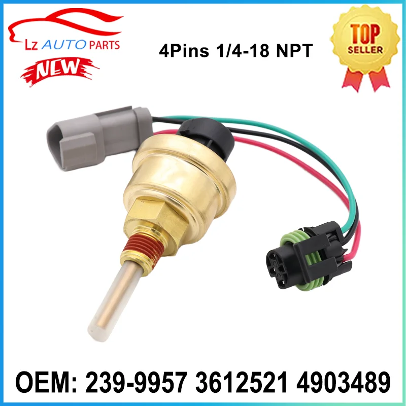 

239-9957 Coolant Fluid Level Sensor 3612521 4903489 068598 for Cummins Engine Series L10 ISX M11 ISM N14 1673785C91 1673785C92