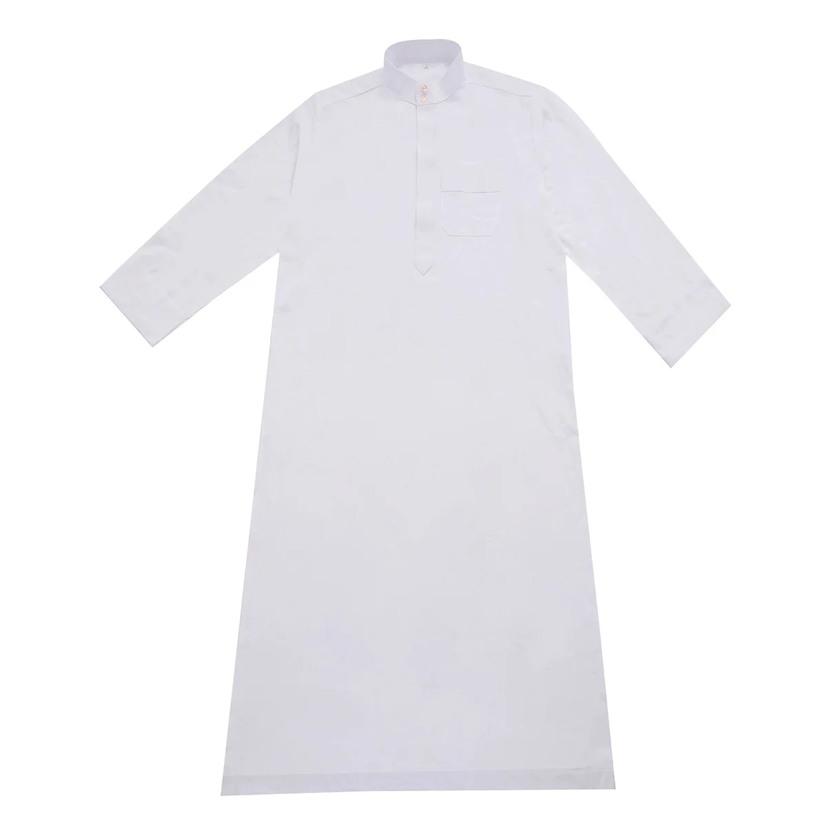 UNI Muslim Eid Ramadan Men Robe Long Sleeve Saudi Abaya Thobe Jubba Thoub Dubai Daffah Kaftan Islamic Arabic Dress Caftan Gown