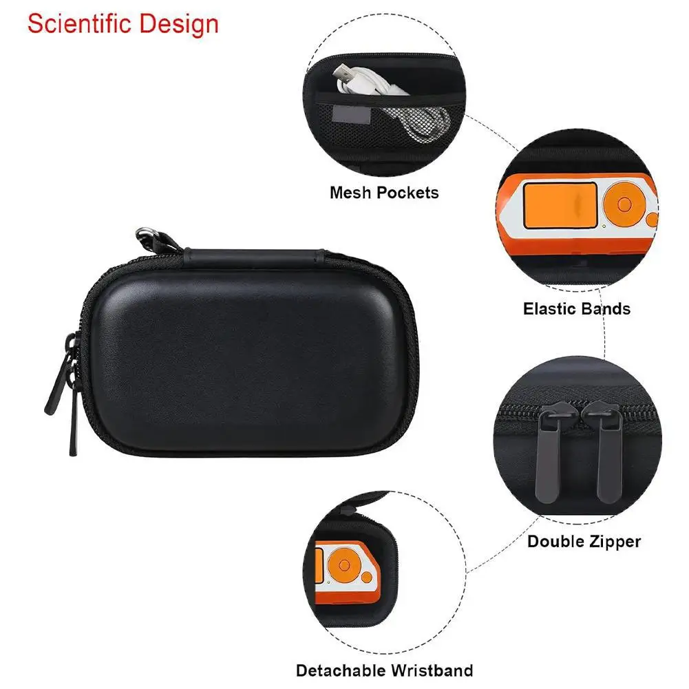 Portable EVA Storage Bag For Flipper Zero Electronic Pet Dolphin Handheld Game Console Shockproof Zipper Organizer