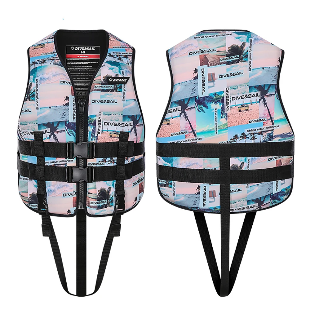 

Female Water Sports Fishing Water Ski Vest Kayaking Boating Swimming Drifting Safety Vest Women Life Jacket Neoprene Life Vest
