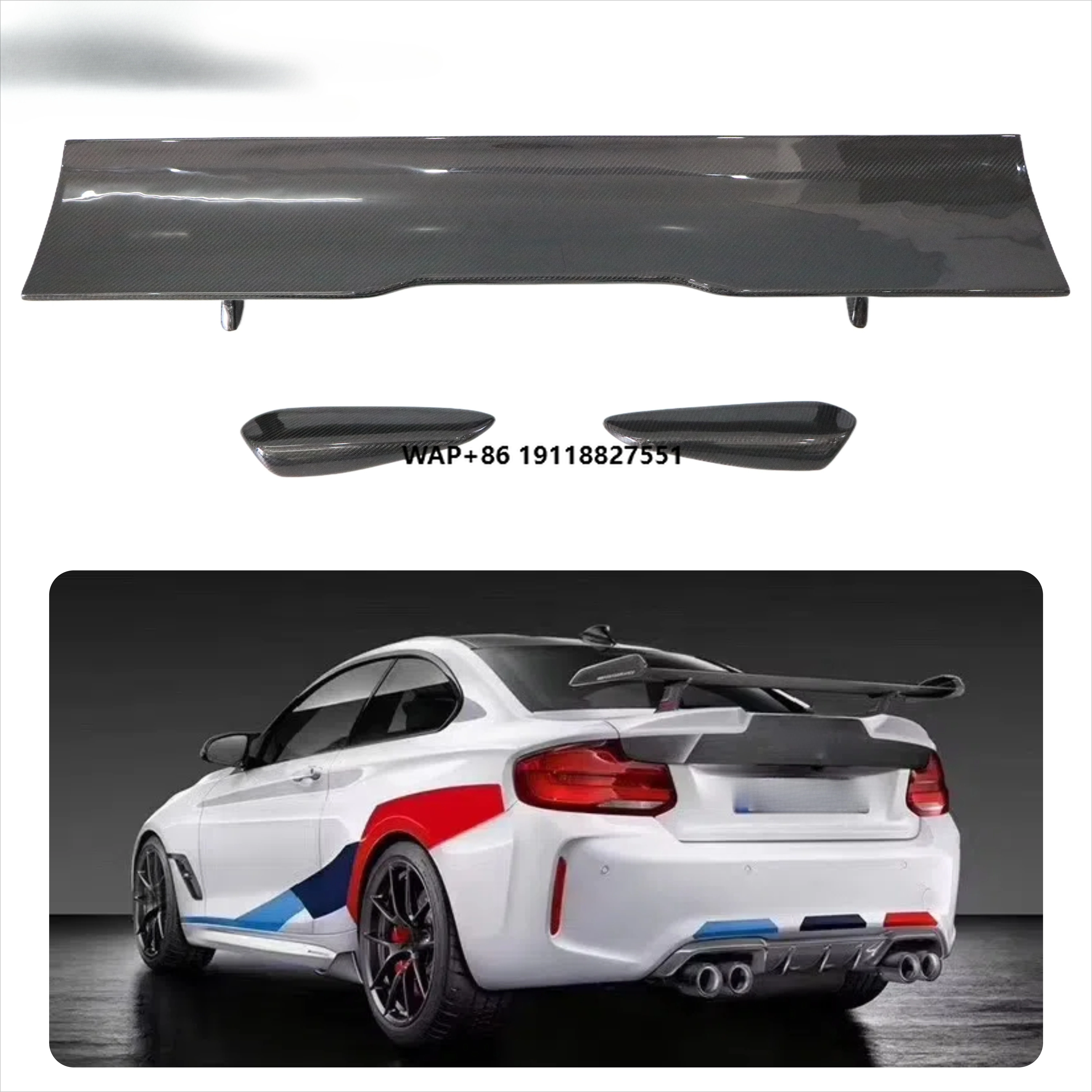 

GT Style Hot Selling Universal Rear Wing for for Benz for Etc. Three Box Car Use High Quality Carbon Fiber Spoiler New