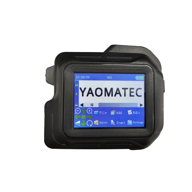 Yaomatec  12.7mm mini portable printer QR Bar Batch Code Date Logo Expiry Label Portable Handheld Jet Thermal Inkjet Printer