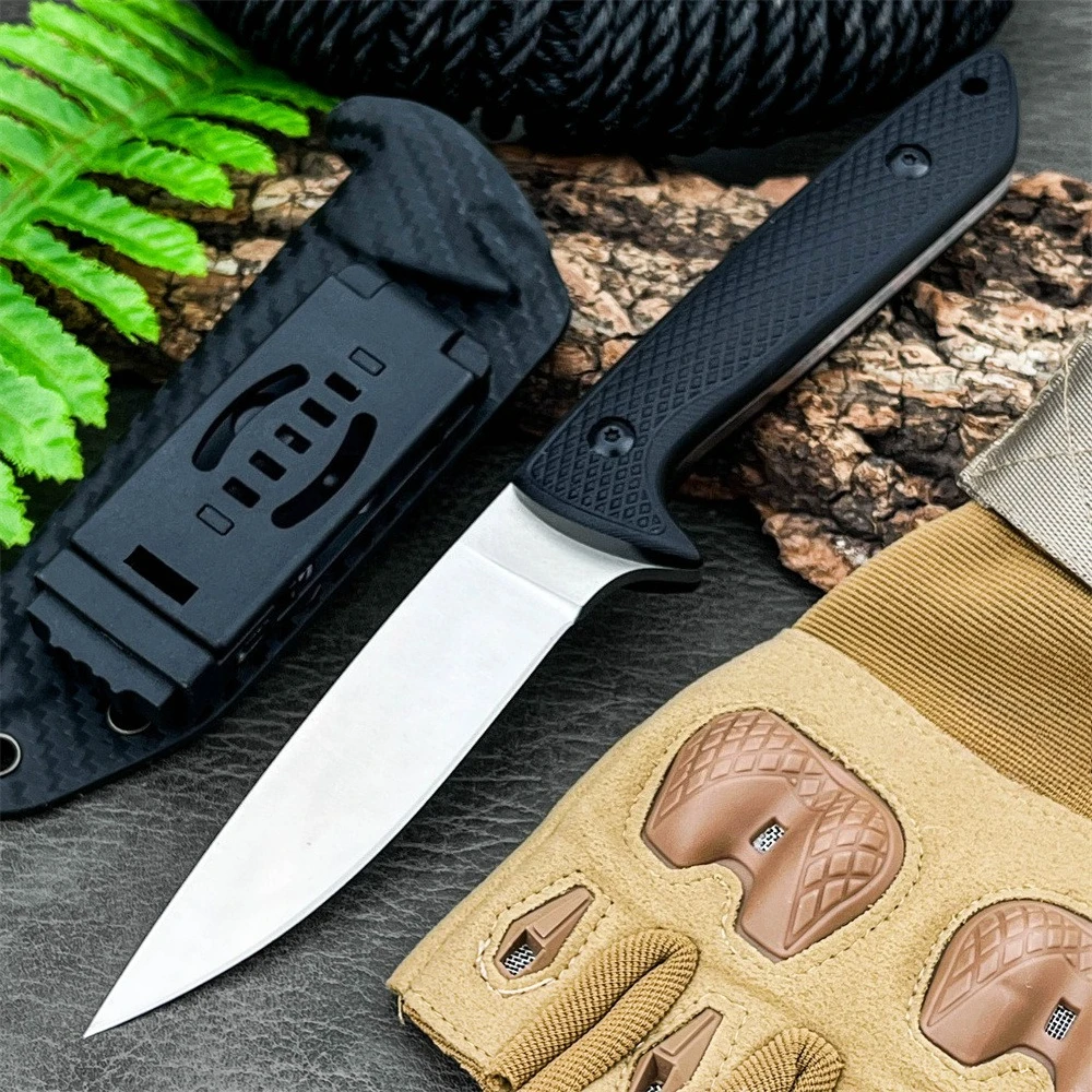 2025 الأكثر مبيعا التكتيكية سكين للفرد 8Cr13Mov شفرة صلابة عالية Blackwashed سكاكين الجيب في الهواء الطلق التخييم سكين صيد