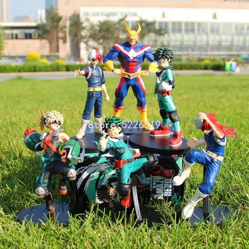 25cm My Hero Academia Anime Figure Deku Midoriya Izuku Figure Bakugou Katsuki Dabi All Might Boku no Hero Academia Action Figure