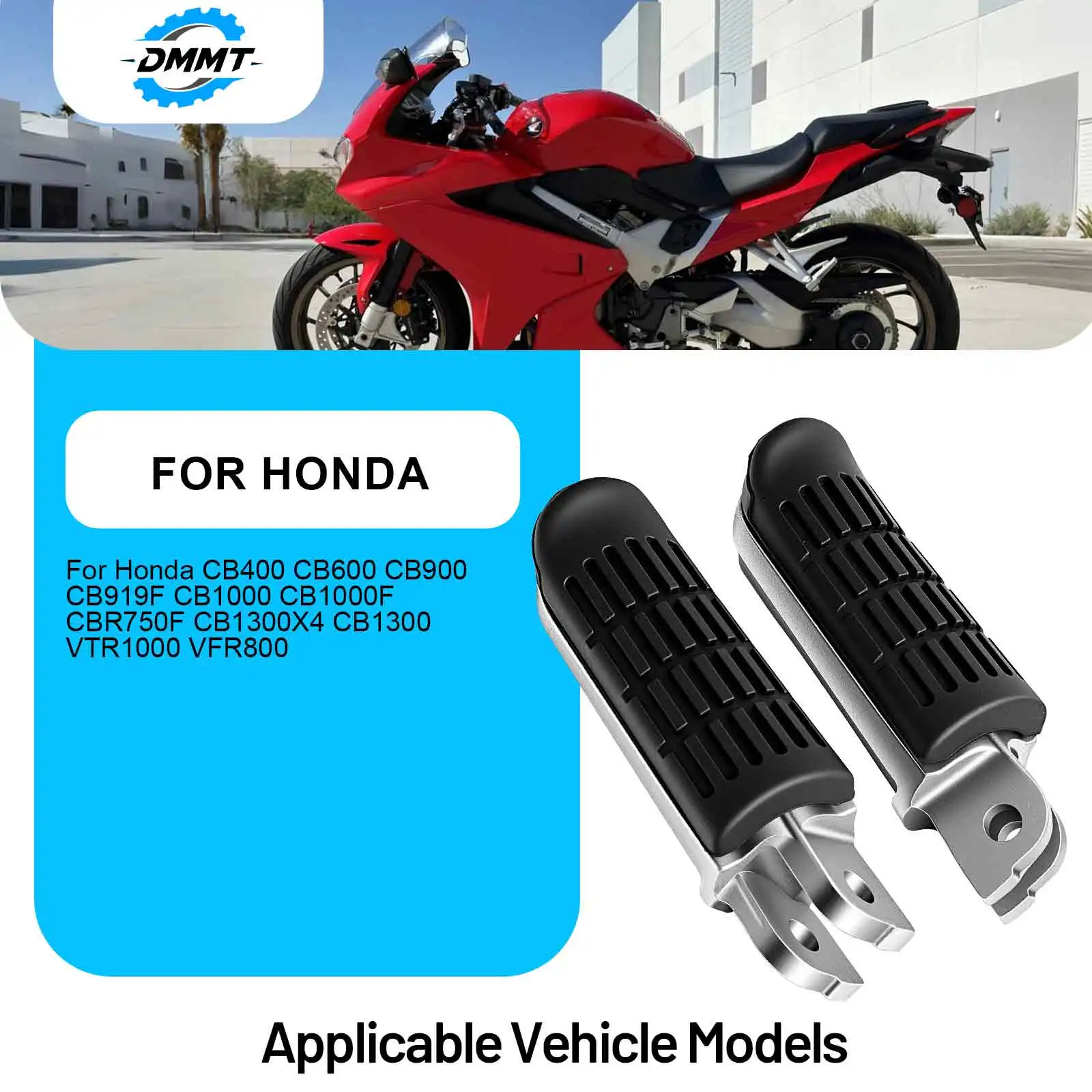 Motorcycle Front Footrests Rider Footpegs For Honda CB400 CB600 CB900 CB919F CB1000 CBR1000F CBR750F CB1300X4 CB1300 VTR1000