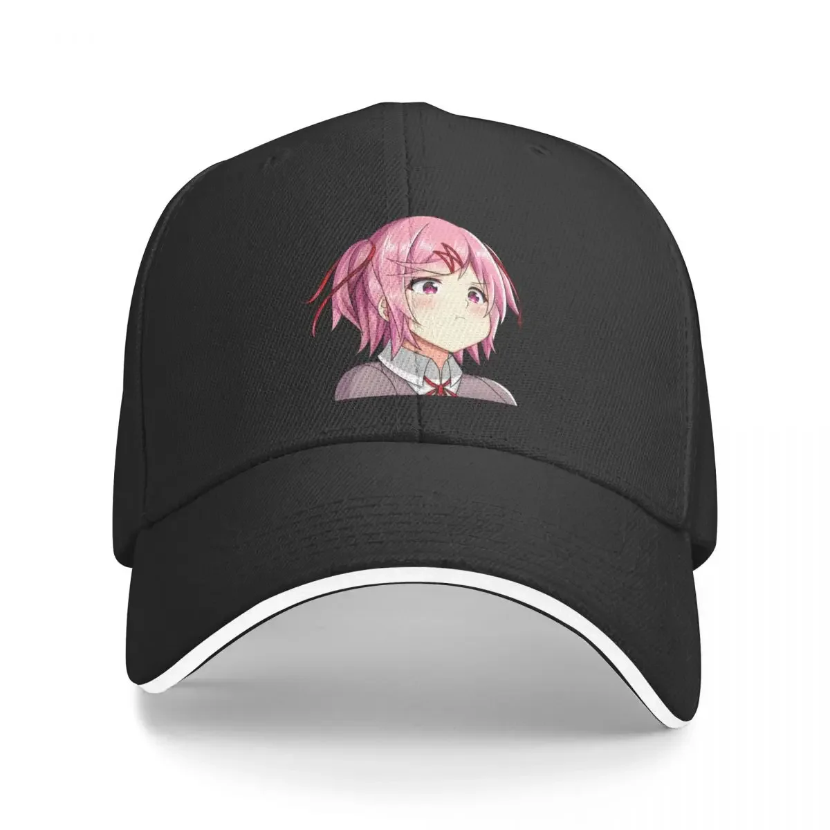 Natsuki Cute Kawaii Anime Girl Pouting Baseball Cap dad hat Hip Hop Designer Hat Male Women's