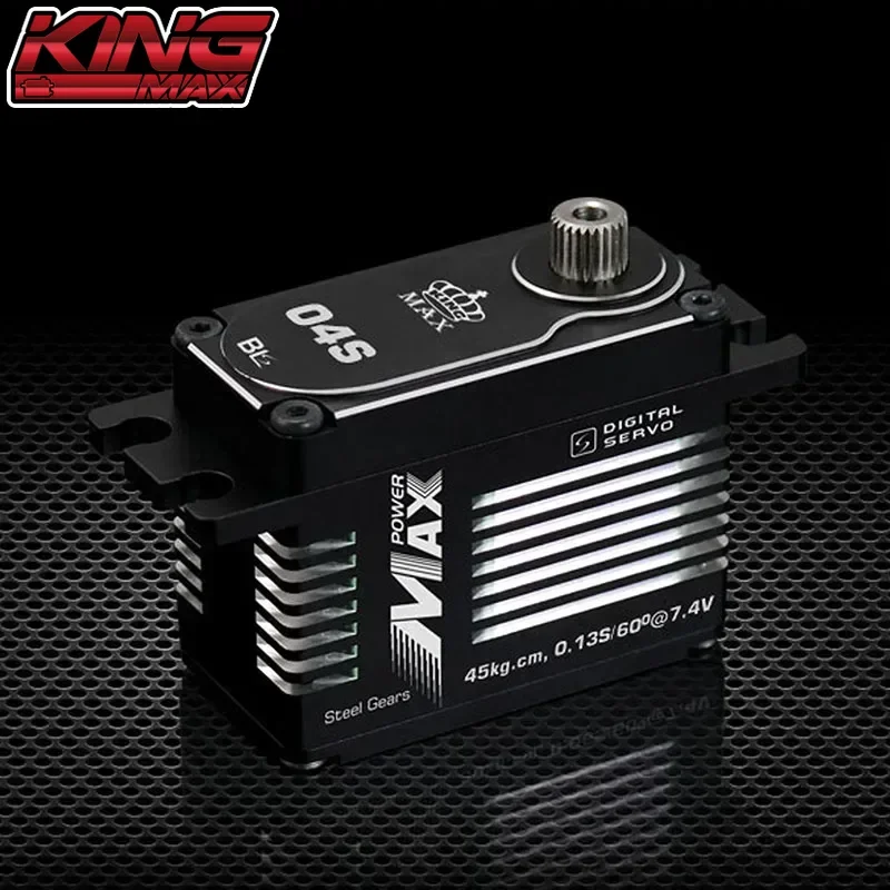 Kingmax BLS01S BLS02S BLS03S BLS04S Brushless Digital Servo 28/37/40/58kg Waterproof Motor For 1:8 1:10 RC Race Cars Robot Parts