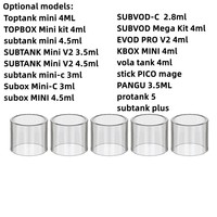 5PCS YUHETEC GLASS Beaker for Kanger Toptank mini / TOPBOX Mini kit / SUBTANK Mini V2 / Subox Mini-C/EVOD PRO V2/stick PICO mage