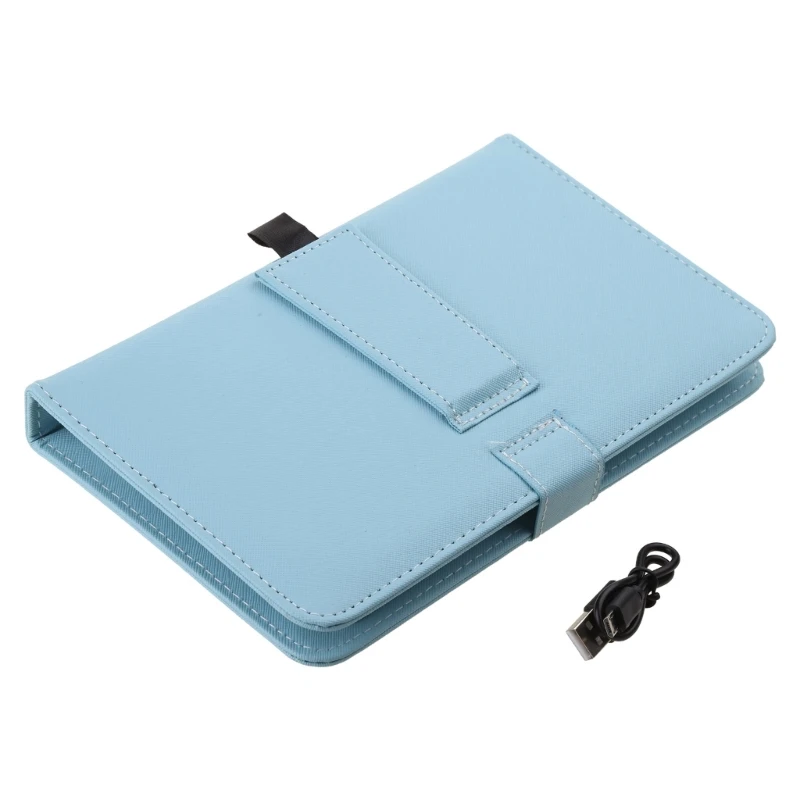 Portable Bluetooth-compatible Wireless Keyboard PU Leather for Case Anti-scratches Protective Cover Bracket