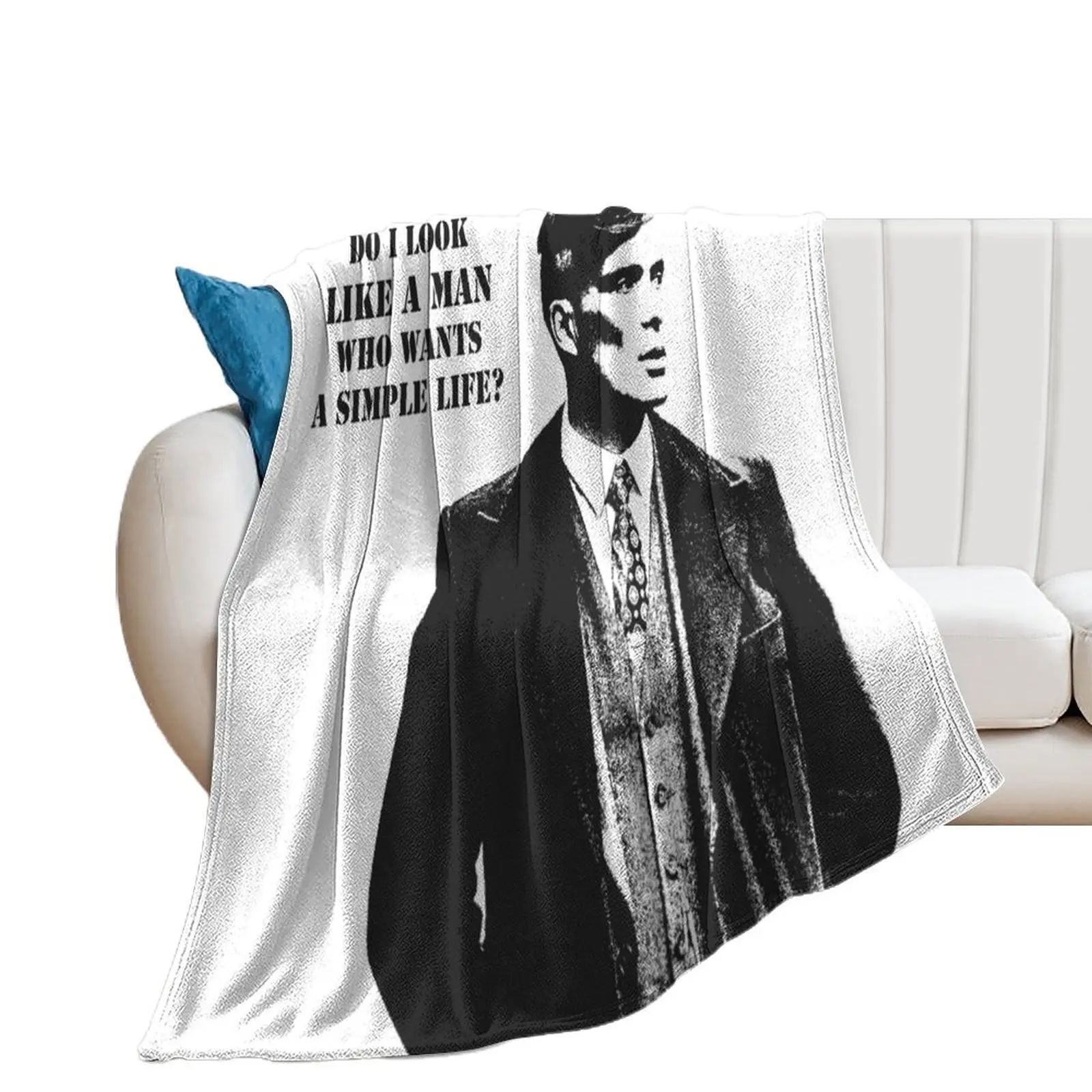 

Tommy Shelby Throw Blanket Polar Baby Hairy Soft Big Blankets