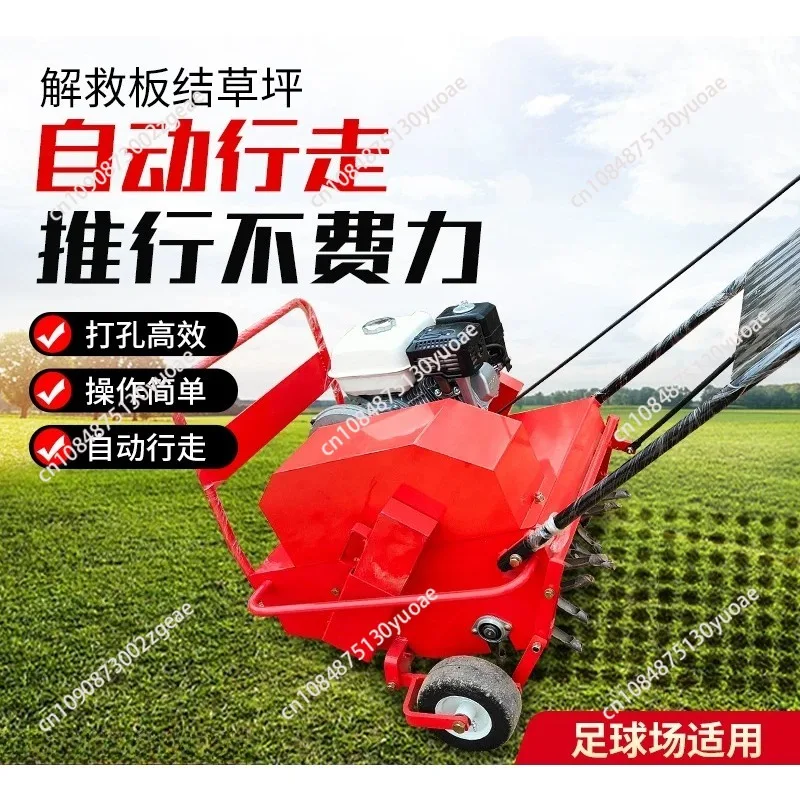 Hot Sales Lawn Maintenance Punching Equipment Lawn Loosing Machine Aerator Grass Machine