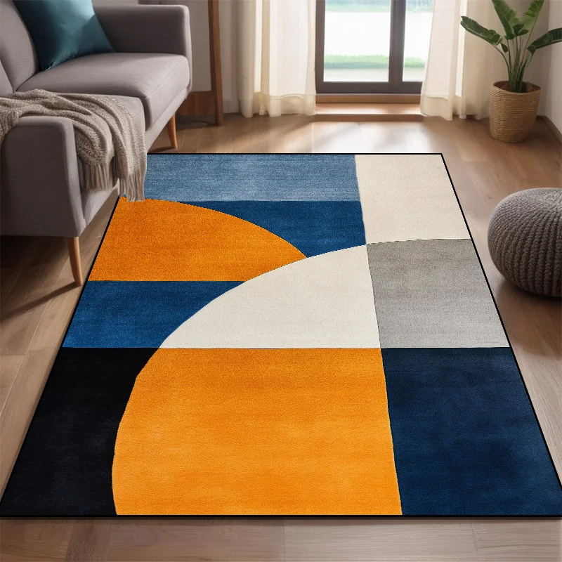 Modern Nordic Style Carpet for Rooms Washable Large Living Room Carpet Color Coffee Tables Mat Non-slip Cloakroom Decor Rugs 러그