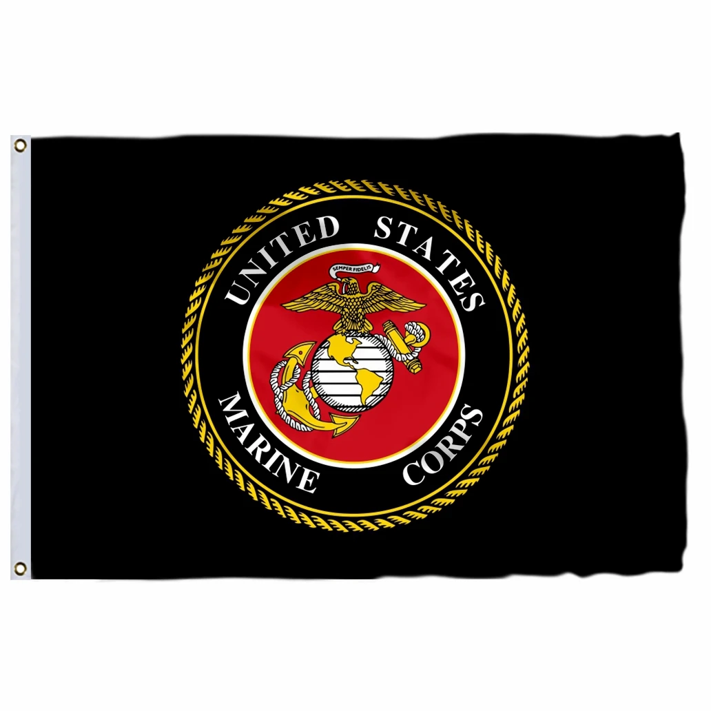 

US Army Marine Corps Seal Flag 3ft X 5ft Polyester Banner Flying 90x150cm Custom Flag Outdoor