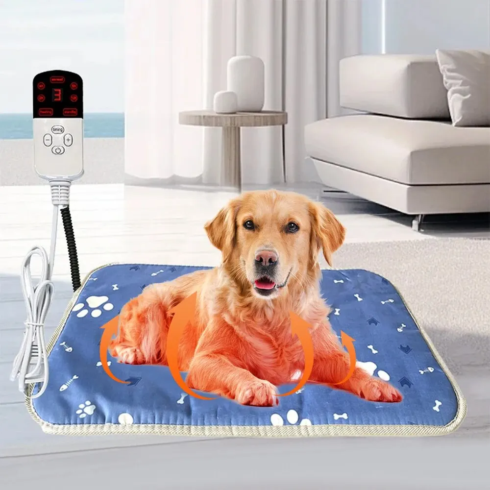 Waterproof Pet Electric Heated Blanket with Adjustable Thermostat Essential for Spring and Winter Keep Your Pet Warm Cozy and Dr