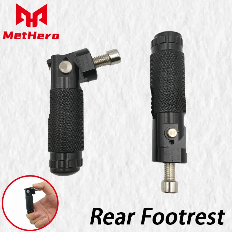 

2 Pcs CNC Aluminum Motorcycle Footpegs Universal Folding Footrests