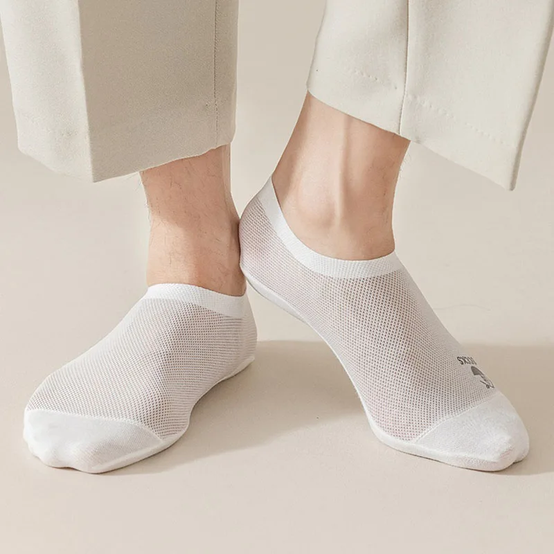 3 pares de calcetines invisibles ultracómodos para hombre, calcetines ligeros de malla transpirable de colores sólidos para mujer, resistentes al sudor, fáciles y suaves