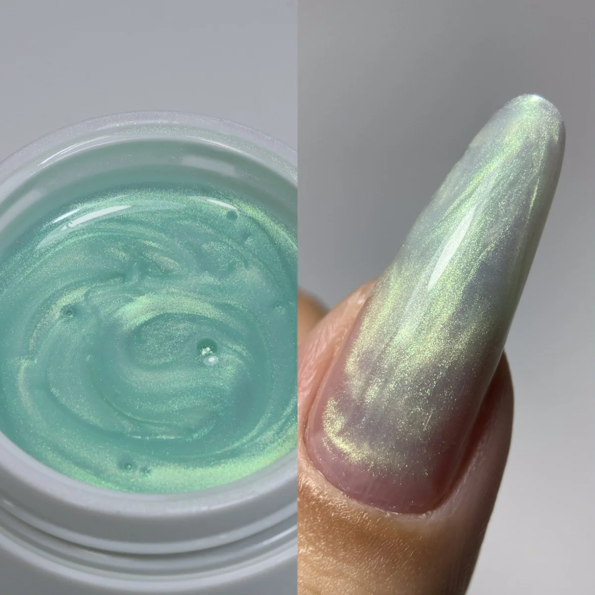 MSHARE 30g Rosa Glitzer-Builder-Nagelgel Perlweiß UV/LED Selbstnivellierend TPO-frei Nagelverlängerungsgel Nagelkonstruktion