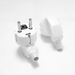 EU電気プラグアダプター,交換用プラグ,電源ライン,Schuko,ドイツ,フランス,コネクター,ネジ