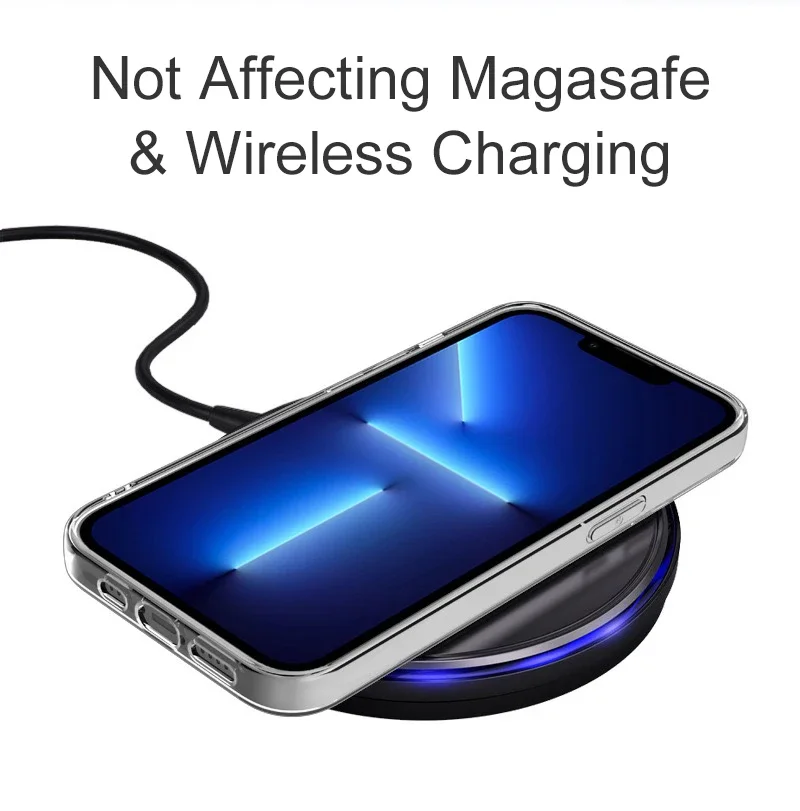 Funda de teléfono transparente de silicona suave para iPhone 14 13 12 11 16 15 Pro Max 16 15 14 Plus X XR XS Max 7 8 Plus cubierta de alta transparencia