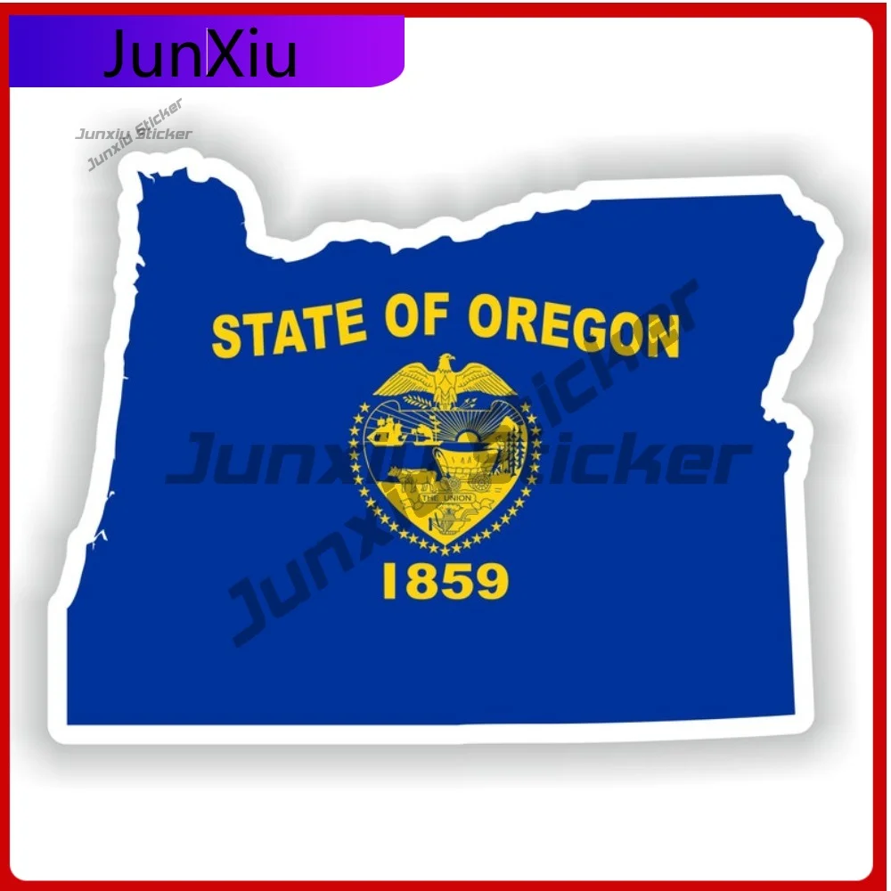 

With National Emblem Detail Oregon Map Flag Personalized Vehicle Decor Applied To Vehicle Exterior Bodywork And Glass