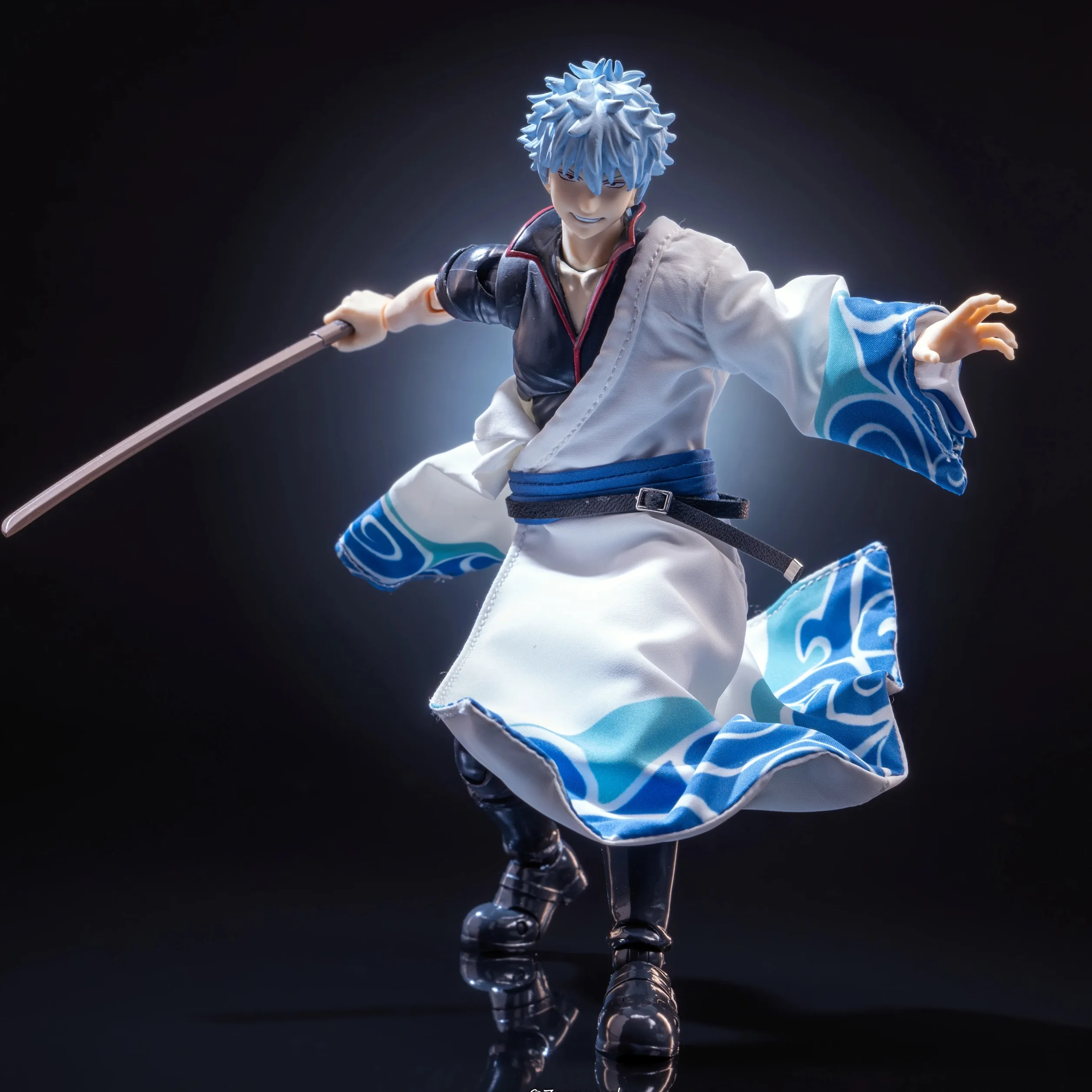 

Anime Gintama Sakata Gintoki Shf Cloth Clothes 1/12 Action Figure Toys Model Accessories Clothing White Robe Built In Iron Wire