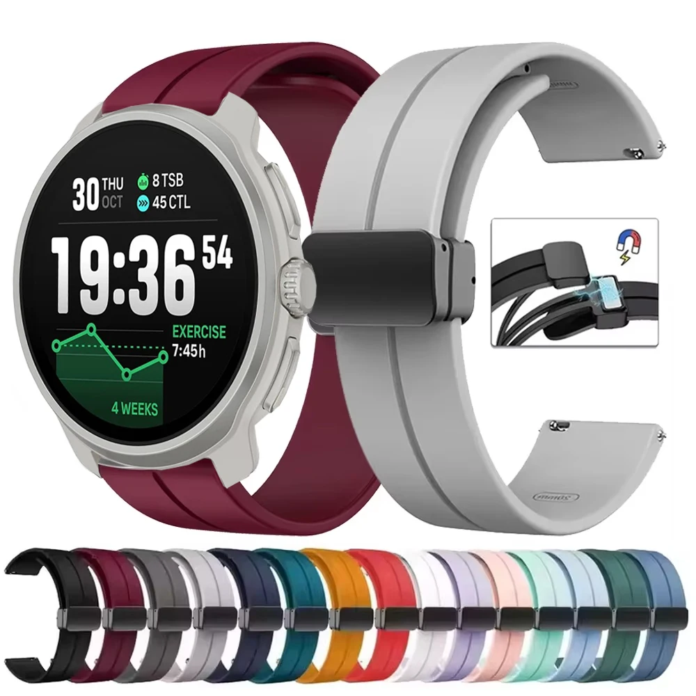 Bracelet magnétique en Silicone pour Suunto Race 2, accessoires pour Suunto 9 Peak/9 Peak Pro/5 Peak/Run/Ocea