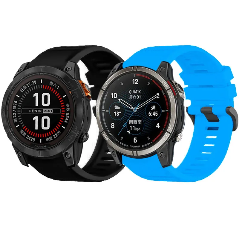 22mm Quick Fit Armband für Garmin Abstieg G1 Solar Quatix 7 Pro Marq Golfer Abenteurer Athlet Gen 2 Silikon Sport Armband