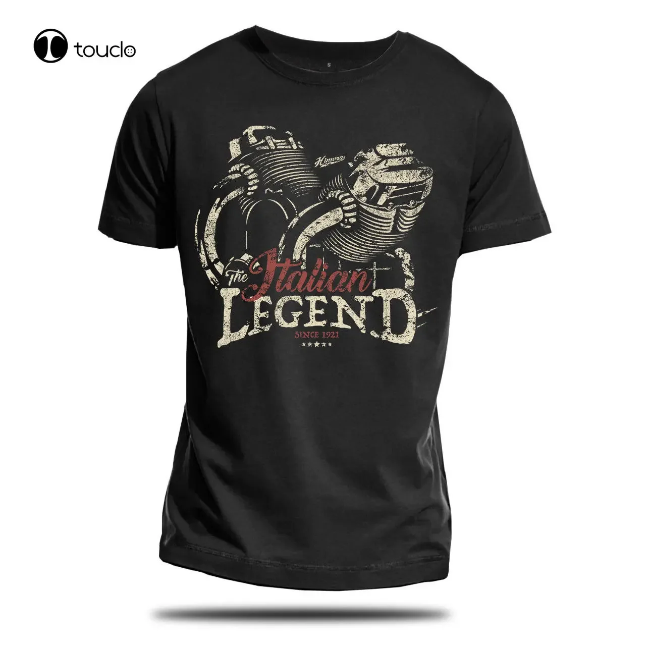 Hot Sale Italian Legend T-Shirt Schwarz // Moto Motorrad Fans California V11 V7 Himora Tee Shirt