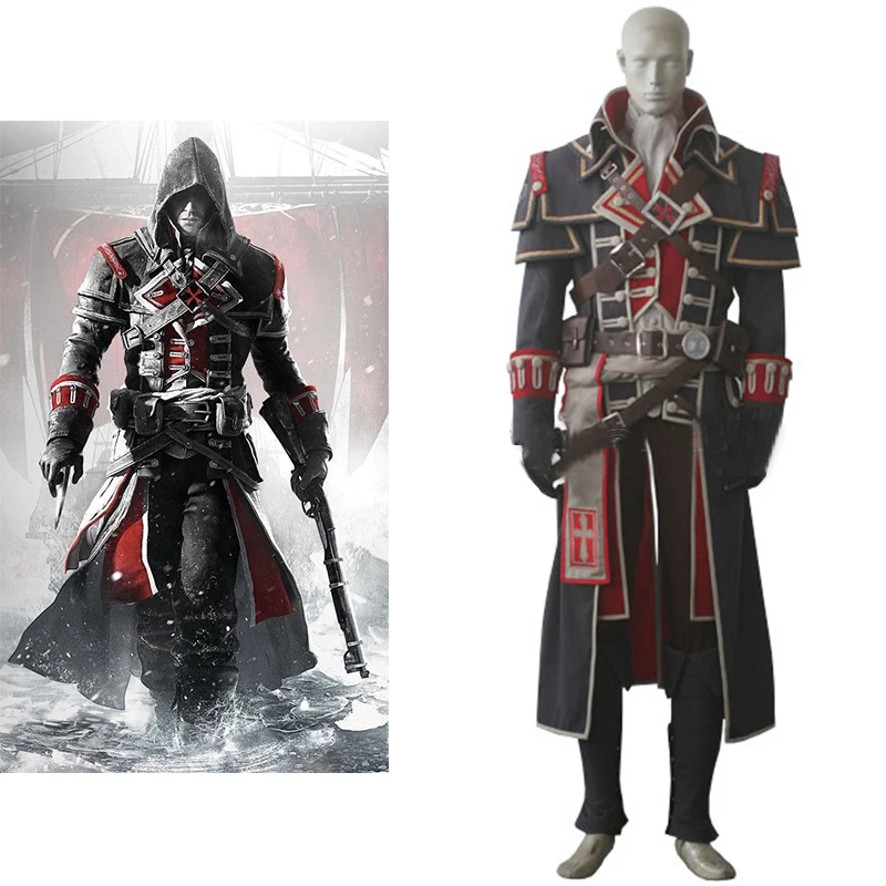 

Game Shay Cormac Cosplay Warrior Costume Men's Punk Retro Fighting Uniform Suit Halloween Carnival Party Disguise Outfits