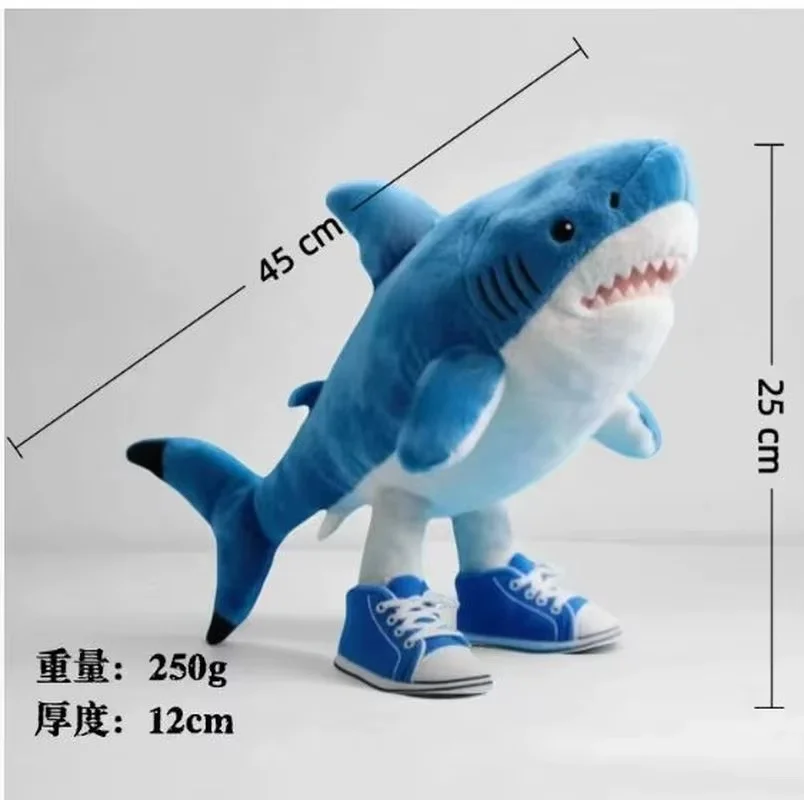 30 cm Tung Tung Sahur Shark Pluche Pop Anime Tralalero Tralala Pluche Gevuld Zacht Kussen Kussen Perifere Speelgoed Fans custom