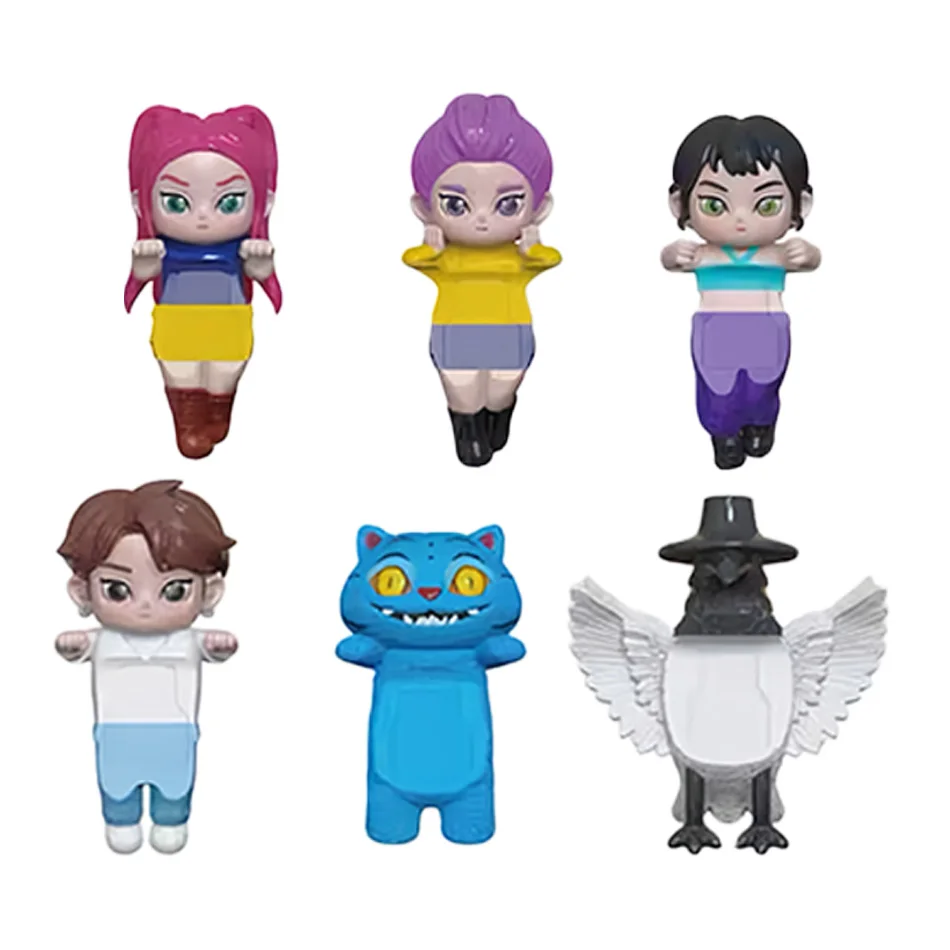 Nueva serie de figuras de cazadores de demonios Kpop, caja ciega Derpys Tiger Rumi Mira Zoey Sussy, Mini estatuilla, decoración para teléfono, modelo regalo de Navidad