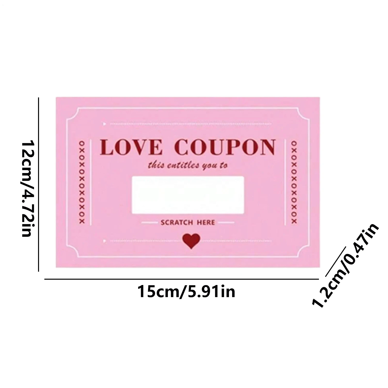 Valentines Coupons 20Pcs Scratch-Off Love Coupons Couple Scratch Off Cards Valentine's Day Wedding Anniversary Creative Gifts view 5