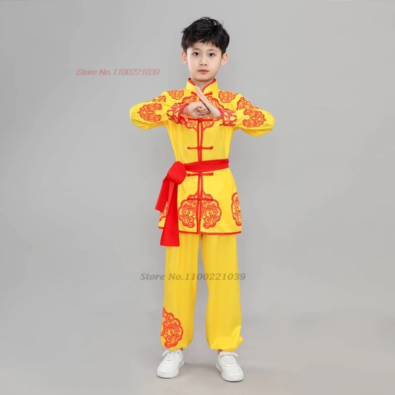 2024 chinese wushu kungfu clothing martial arts set kung fu uniform wing chun shaolin flower print wushu training exercise suit