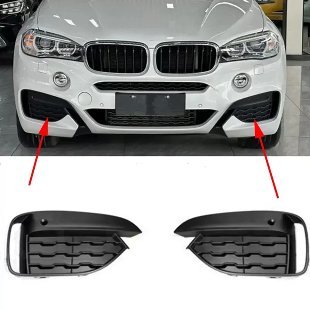 

Front Left Right Fog Lamp Grille Cover for BMW For X6 F16M Sport 2015 2018 Accessory for Improved Protection and Aesthetics