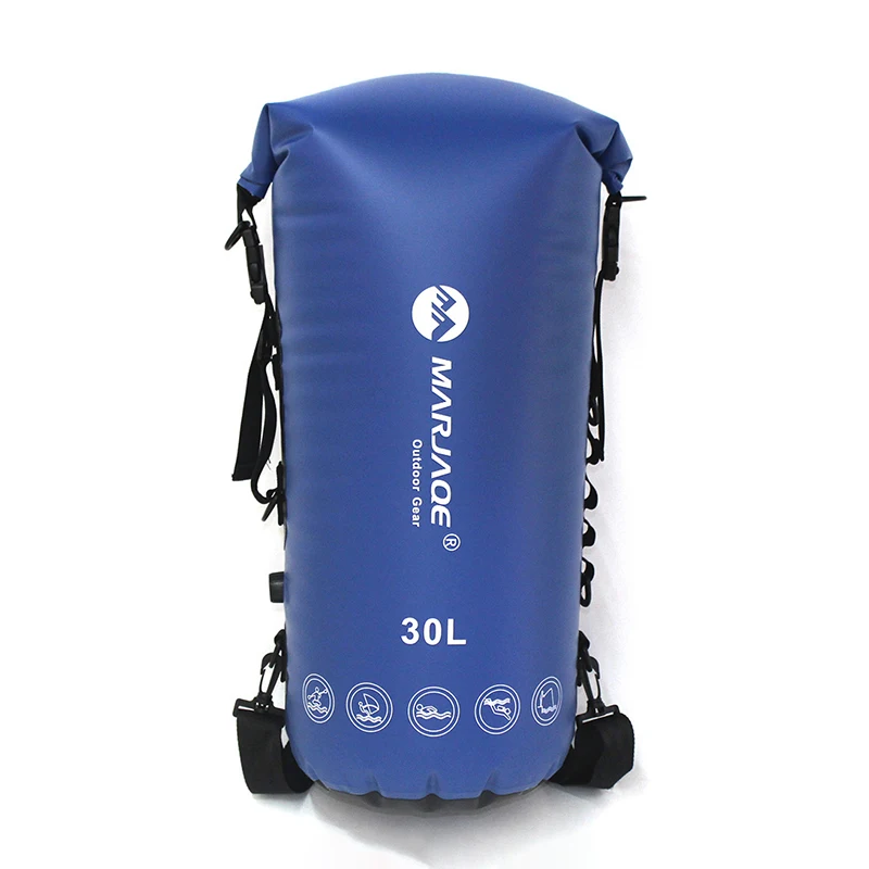 30L Large Waterproof Bag 500D PVC River Trekking Backpack Outdoor Beach Equipment Duffel Rafting Sports Drybag Hermetic Bag