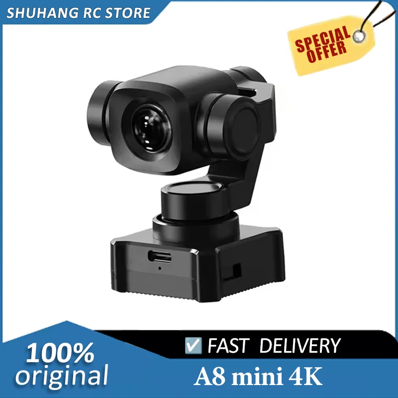 SIYI A8mini Pan-tilt Camera Optoelectronic Pod 4K high-definition Digital Zoom Starlight Night Vision Camera accessory