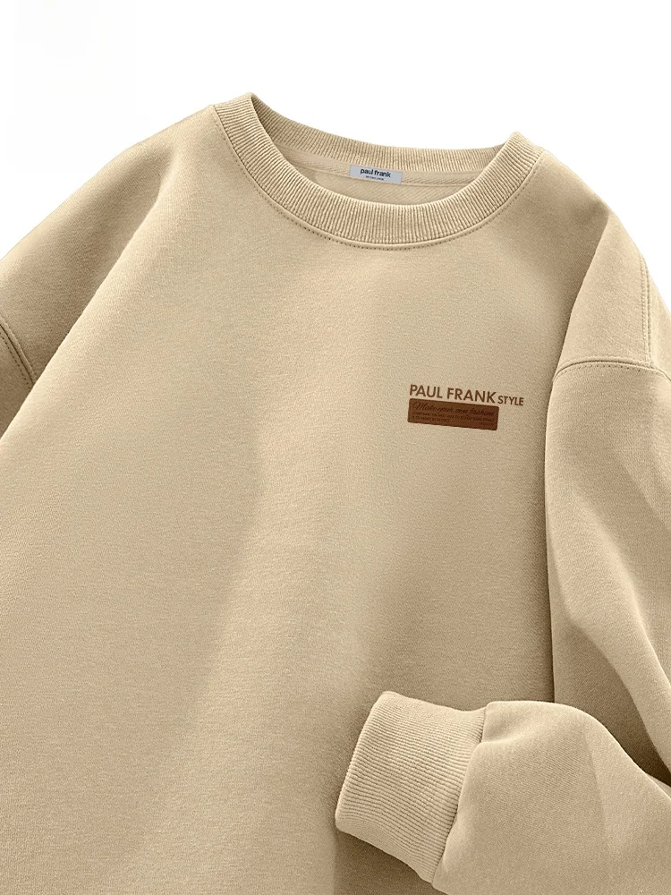 

Мужской свободный свитшот с длинными рукавами и круглым вырезом, модный весенний повседневный топ из смеси хлопка и полиэстера с принтом