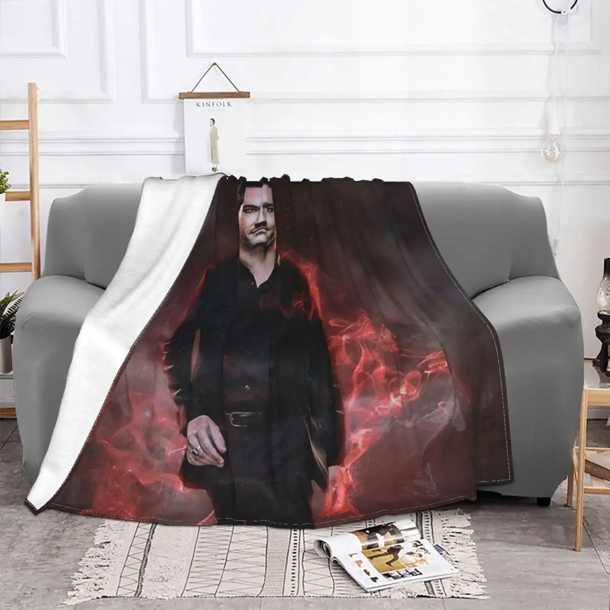 Lucifer In Hell Plush Blanket Throw Blanket Custom Blanket Personalized Throw Blanket