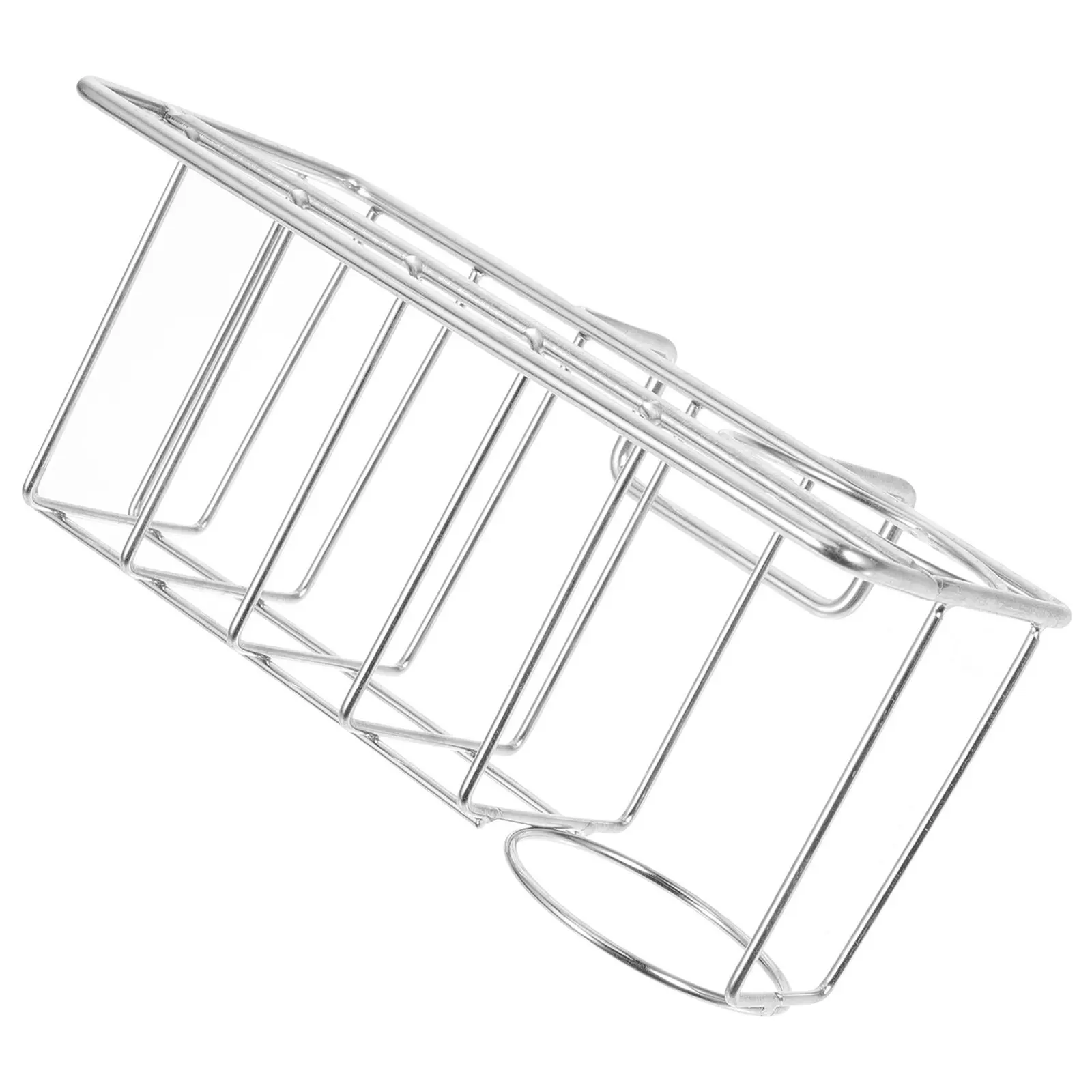 Smooth Finish Stainless Steel Sink Wall Mounted Kitchen Sponge Holder Drying Rack for Sponge Soap Brush Towel Sink Organizer