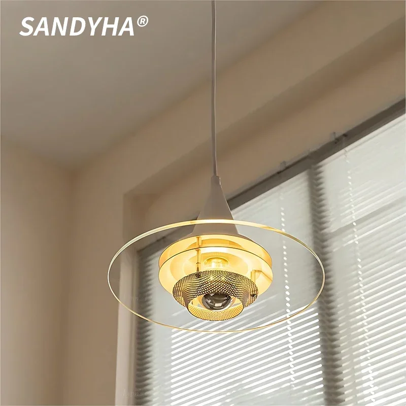 

Nordic Glass Living Room Pendant Light Creative Hanging Line Adjustable Suitable For Restaurants Simple Modern Study LED Lamp