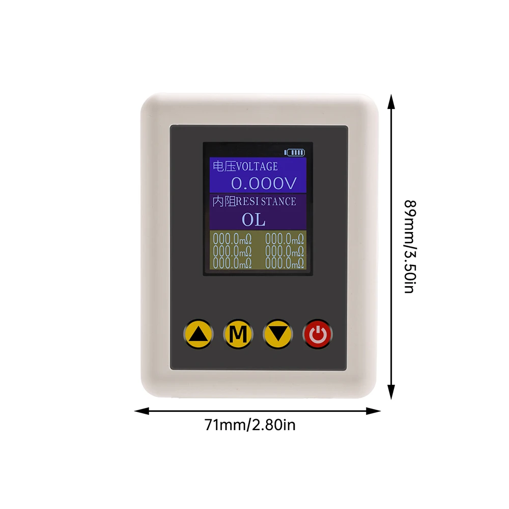 4-draads DC5V hoge precisie spanning interne weerstandstester 1,77-inch TFT-scherm 0,1 mΩ ~ 20 Ω 0,001 V ~ 45 V lithiumbatterijtest TS4520