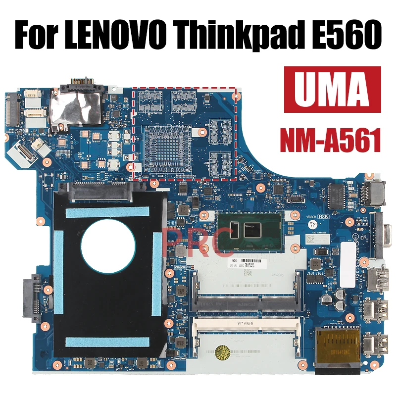 Imagem -03 - Placa-mãe para Laptop Lenovo Thinkpad E560 Notebook Mainboard Nm-a561 i5 i7 6th Gen 2160868000 2g 01aw105 01aw109 01aw112