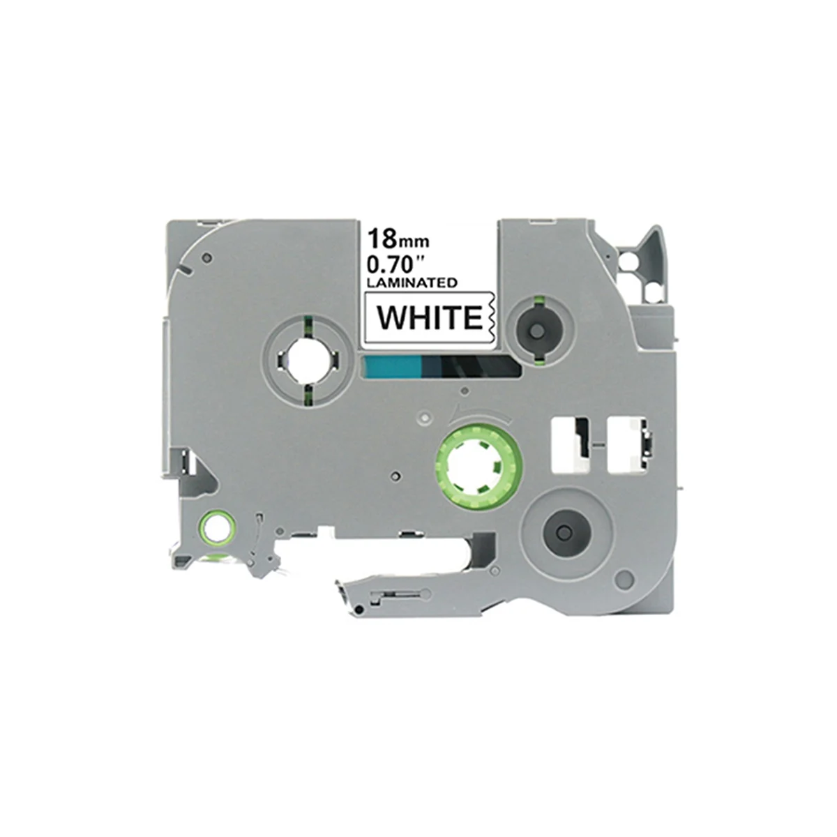 5 buah 18mm TZC Label pita kertas cetak Label untuk mesin Label Brother Printer Label stiker pita