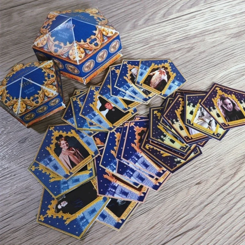 22 pçs harry potter cartão brinquedos anime hermione hogwarts cosplay chocolate sapo feiticeiro cartões festa adereços presente de aniversário do