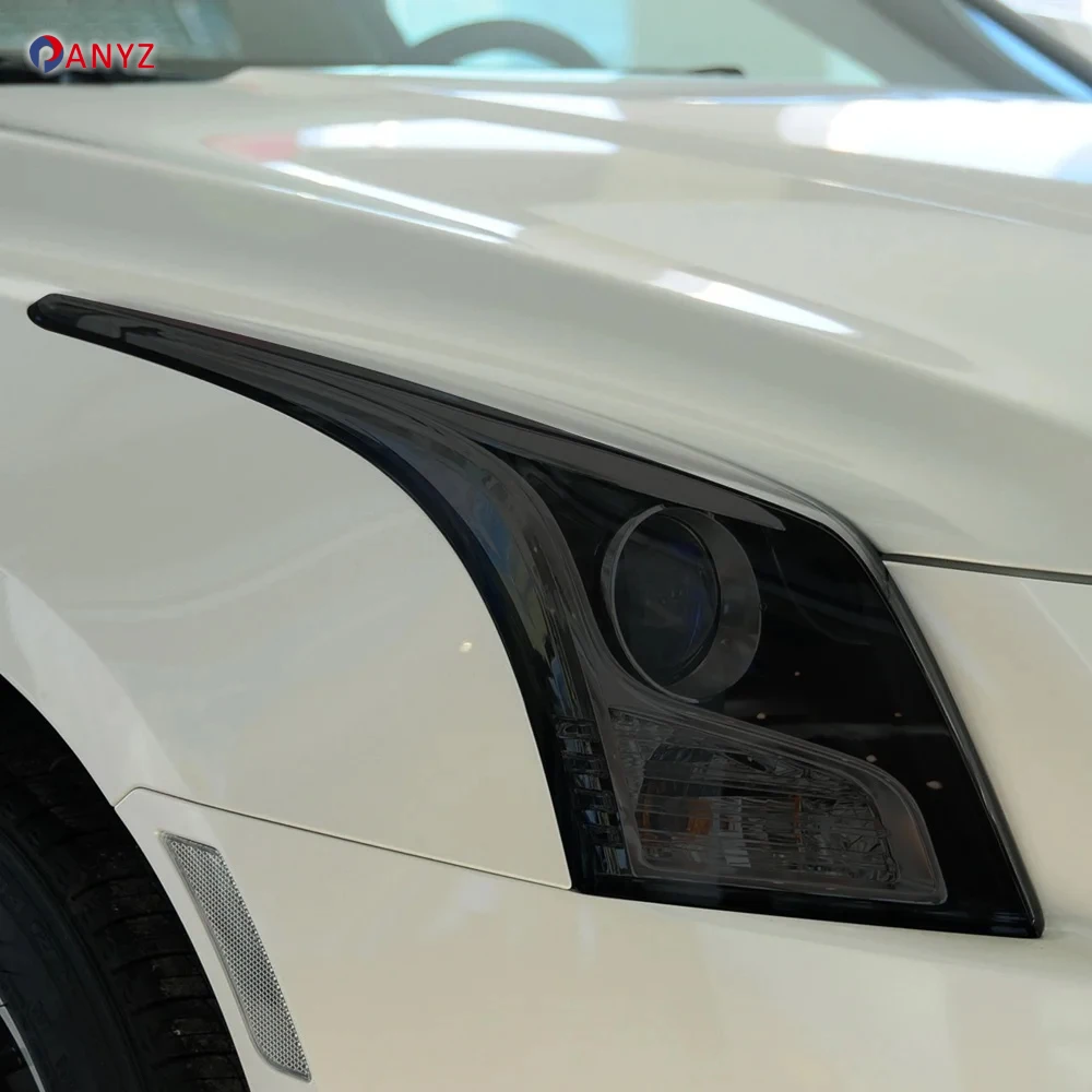 

2 Pcs Car Headlight Protective Film Headlamp Transparent Black TPU Sticker For Cadillac CT6 XT4 XT5 XT6 XTS ATS Accessories
