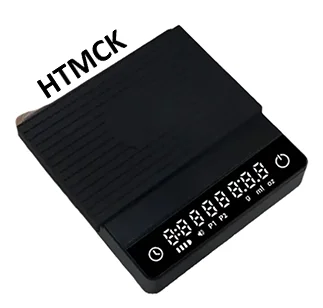 HTMCK Kitchen Coffee Scale with Flow Rate Display Auto Timer Digital Food Measurement Device