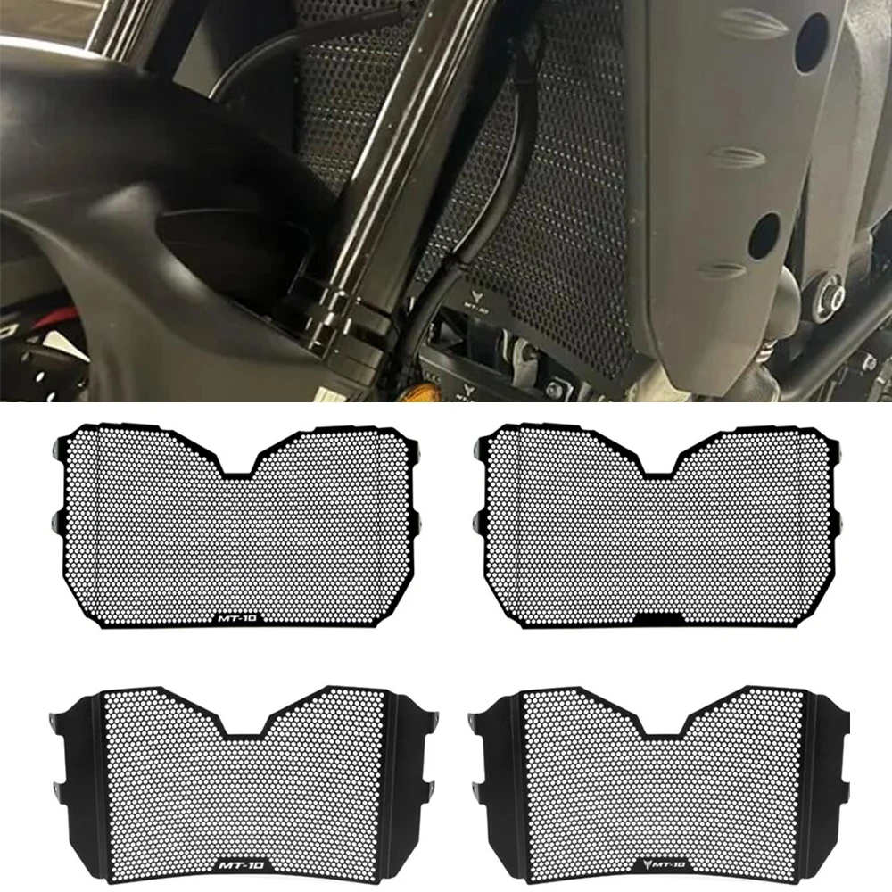 

Для Yamaha MT10 MT FZ 10 FZ-10 2016-2026 Решетка радиатора мотоцикла Защитная крышка масляного охлаждения MT-10 SP 2021 2022 2023 2024 2025
