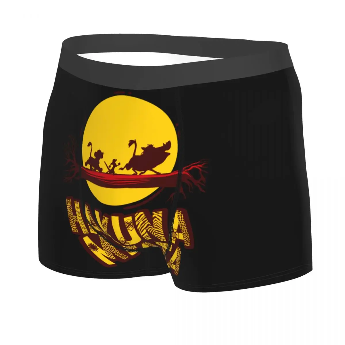 Custom Hakuna Matata Underwear Men Breathable The Lion King Cartoon Boxer Briefs Shorts Panties Soft Underpants For Male