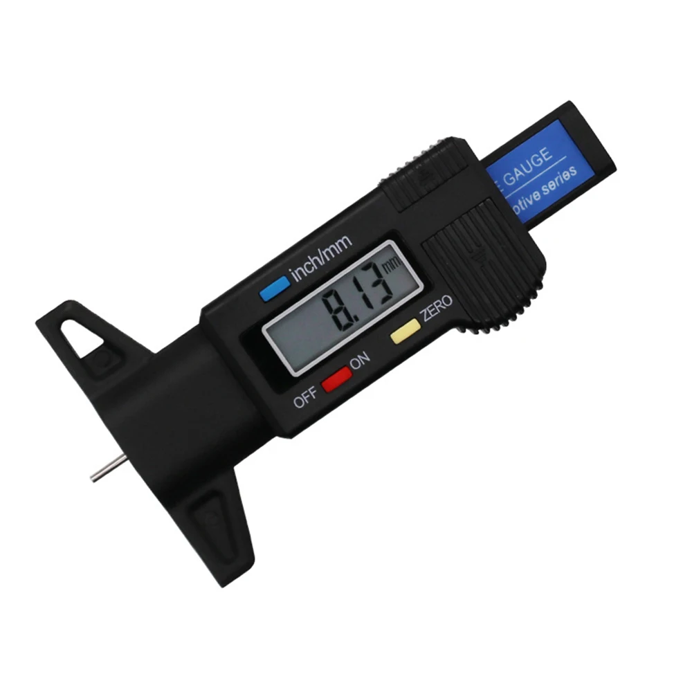 Digital Tread Depth Gauge For Car Tyre Tire Meter Thickness Gauges Automobile Tire Wear Detection Measuring Tools Depth Caliper