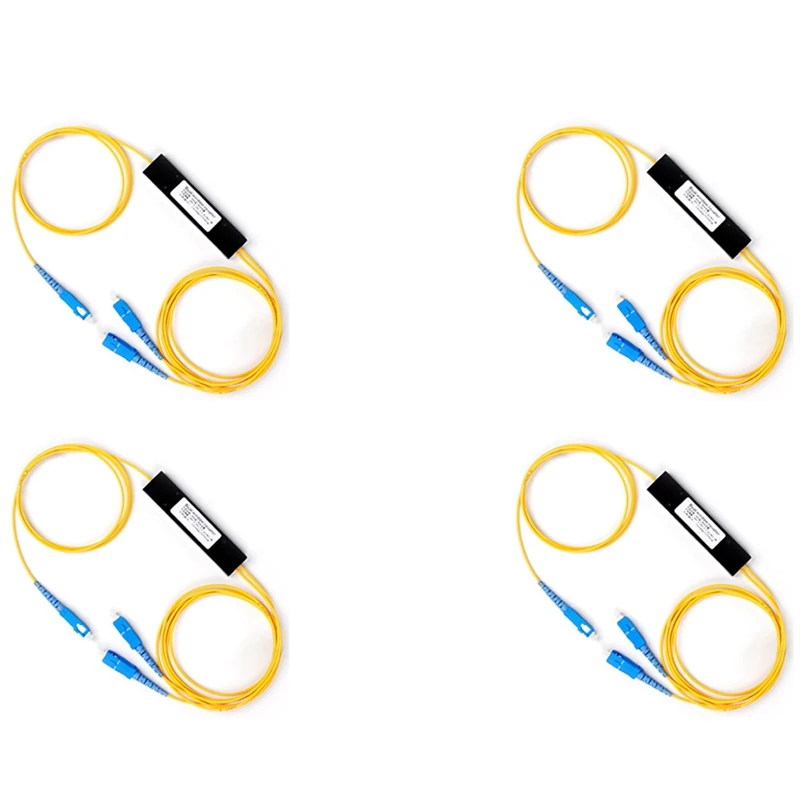 

4X 1 Point 2 Taper Fiber Optic Splitter Splice Box Splitter SC Port FTTH Fiber Home Cold Connection